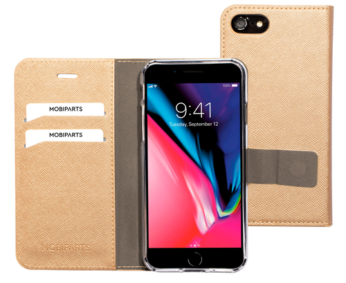 Mobiparts Saffiano Wallet Case Apple iPhone 7/8 Copper