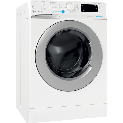 Indesit BDE 861483X WS SPT N стирально-сушильная машина Отдельно стоящий Фронтальная загрузка Белый