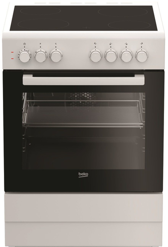 Beko CUV61B cooker Freestanding cooker Electric Ceramic hob White