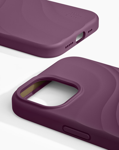 iDeal of Sweden Soft Swirl Silicone Case MagSafe iPhone 13 / 14 / 15 / 16e / 17e Velvet Plum – image 2