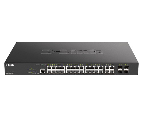 D-Link DGS-2000-28P сетевой коммутатор Управляемый L2/L3 Gigabit Ethernet (10/100/1000) Питание по Ethernet (PoE) 1U Черный
