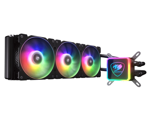 COUGAR AQUA ARGB Процессор All-in-one liquid cooler 12 cm Черный