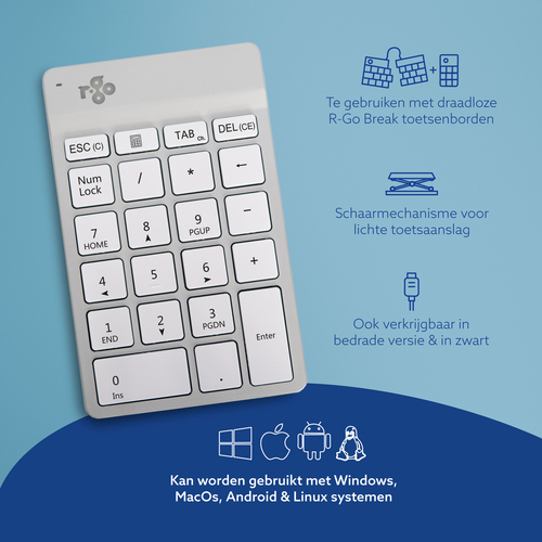 R-Go Tools Break ergonomisch toetsenbord Numpad – Foto 8 van 10
