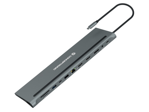Conceptronic DONN17G док-станция для ноутбука Проводная USB 3.2 Gen 1 (3.1 Gen 1) Type-C Серый