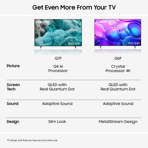 Samsung Q6F 85" 4K Ultra HD Qled Smart TV [2025] - QE85Q6F, Black - image 6