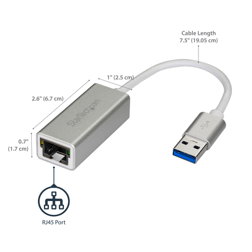 StarTech.com Netværksadapter SuperSpeed USB 3.0 Kabling – billede 6