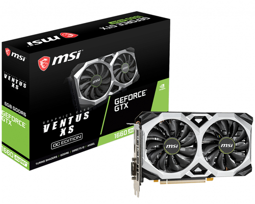 MSI VENTUS GTX 1660 SUPER XS OCV1 видеокарта NVIDIA GeForce GTX 1660 SUPER 6 GB GDDR6