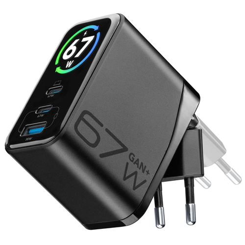 Cellularline PowerView IQ Ноутбук, Универсальная Черный Кабель переменного тока Быстрая зарядка Для помещений
