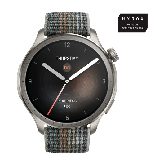 Amazfit Balance 3.81 cm (1.5") AMOLED 46 mm Digital 480 x 480 pixels Touchscreen Grey Wi-Fi GPS (satellite)