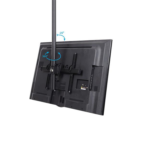 StarTech.com Ceiling TV Mount - 3.5' to 5' Pole - Full Motion - Supports Displays 32 to 75 - For VESA Mount Compatible TVs (FLATPNLCEIL) Loftsmontering 32-75 Plasma / LCD / TV – billede 4