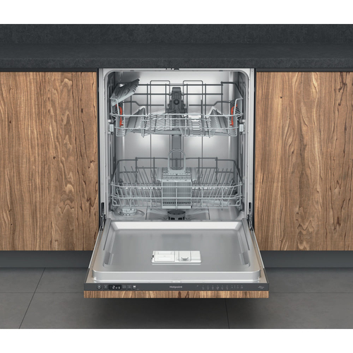 Hotpoint H2IHD526BUK Fully Integrated Full Size Dishwasher - Black Control Panel with Fixed Door Hinge Kit - E Rated, Black - image 2