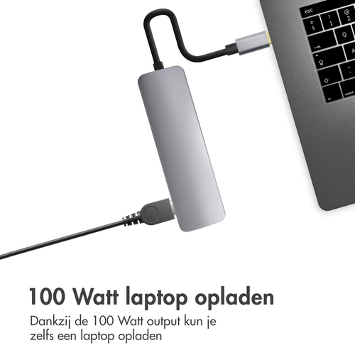 Accezz 5-in-1 USB-C Hub - 4K 30Hz Ultra HD, afbeelding 9