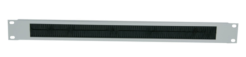 Intellinet 19 Cable Entry Panel, 1U, Brush Insert, Grey Rack kabel indgangspanel med børste Grå