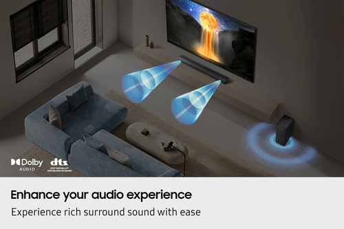 Samsung HW B650F 3 1Ch Dts Virtual X Soundbar Subwoofer in Black - image 3