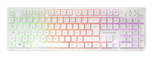 Mars Gaming MCPWXWFR keyboard Mouse included RF Wireless + USB AZERTY French White – image 2