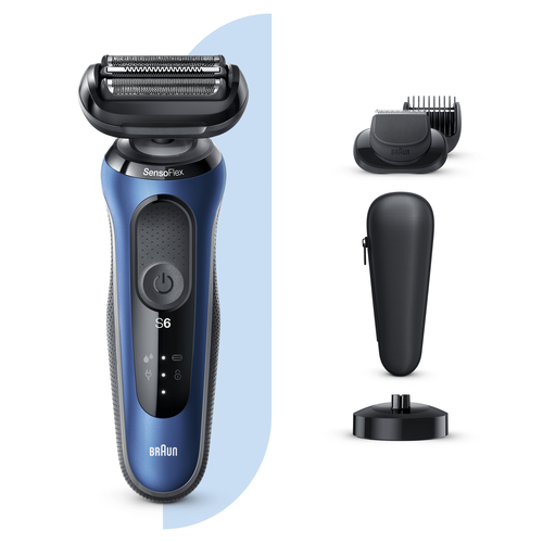 Braun Series 6 60-B4500cs Foil shaver Trimmer Blue – image 1