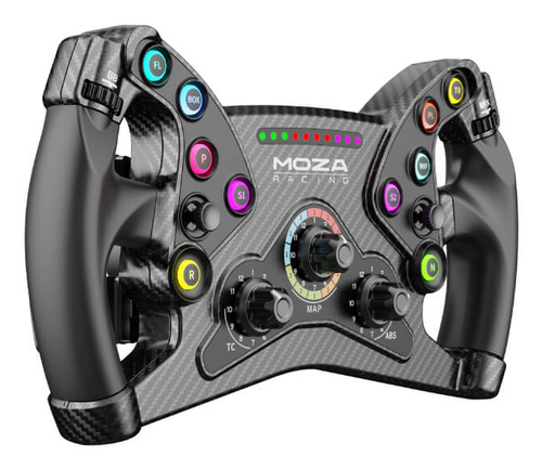 MOZA KS Formula Steering Wheel - GT‑style 300 mm - RGB knoppen - magnetische paddles - voor PC - zwart, afbeelding 2
