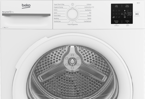 Beko BM3T3713W 7Kg Heat Pump Tumble Dryer - White - A+ Rated, White - image 4