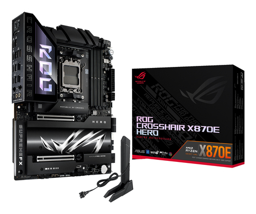 Asus Rog Crosshair X870E Hero Amd Ryzen DDR5 Wifi Motherboard - Socket AM5 - 90MB1IE0-M0EAY0 - image 1
