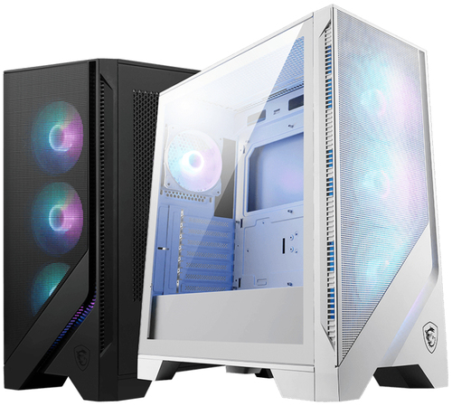 Msi Mag Forge 320R Airflow Atx Gaming PC Case - White - image 2