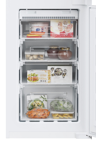 Hoover HOB50N518EVK 177cm 50/50 Integrated Frost Free Fridge Freezer with Sliding Door Hinge - White - E Rated, White - image 6