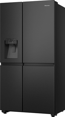 Hisense PureFlat Infinite RS818N4TFE American-Style Smart Fridge Freezer - Black Stainless Steel, Stainless Steel - image 6