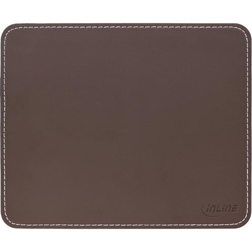 InLine Mouse Pad Premium PU Leather 255x220x3mm brown