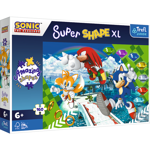 Trefl Sonic The Hedgehog Happy Sonic Jigsaw puzzle 160 pc(s) Video game