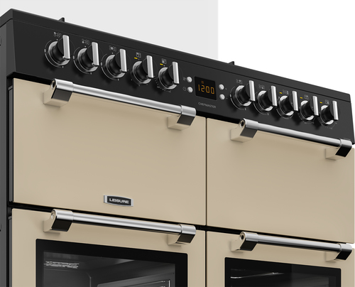 Leisure Chefmaster CC100F521C 100 cm Dual Fuel Range Cooker - Cream & Black, Cream - image 4