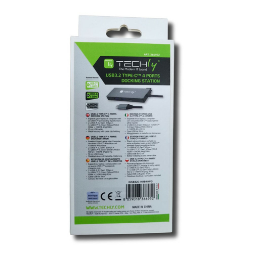 Techly Hub USB-C 4 in 1, afbeelding 2