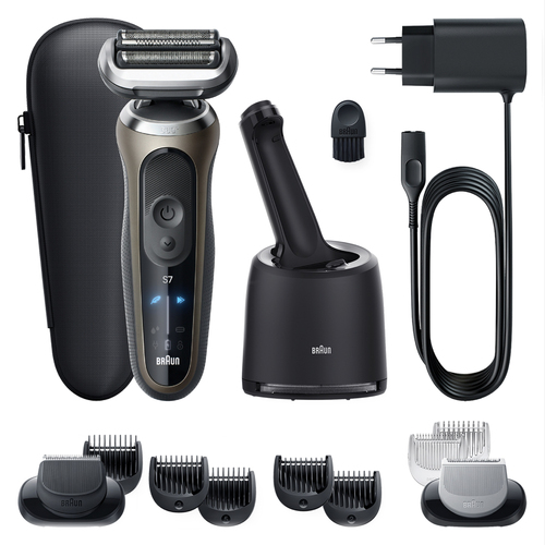 Braun Series 7 72-C7650cc Foil shaver Trimmer Black, Brown – image 3