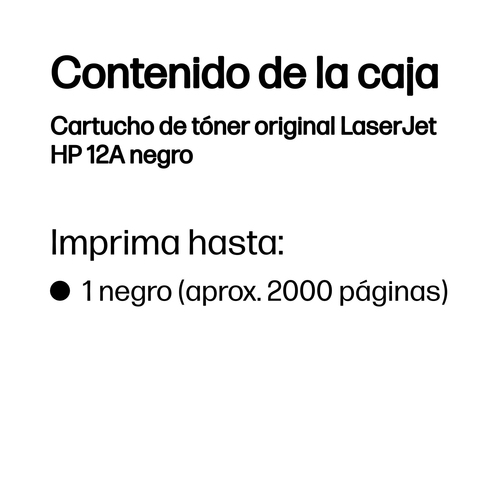 Tóner HP 12A