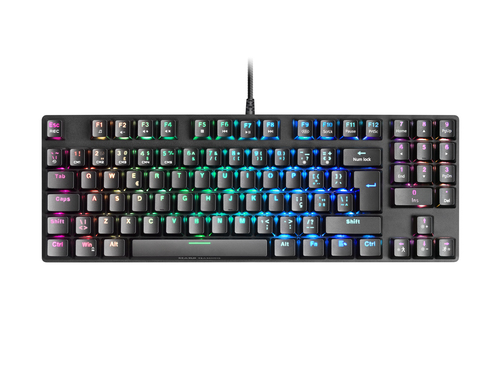 Mars Gaming MKREVOPROWRPT Black, Mechanical RGB Gaming Keyboard, TKL+ NUM, Red Switch, Portuguese – image 1