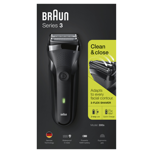 Braun Series 3 300 Electric Shaver, Razor for Men, Black – image 2