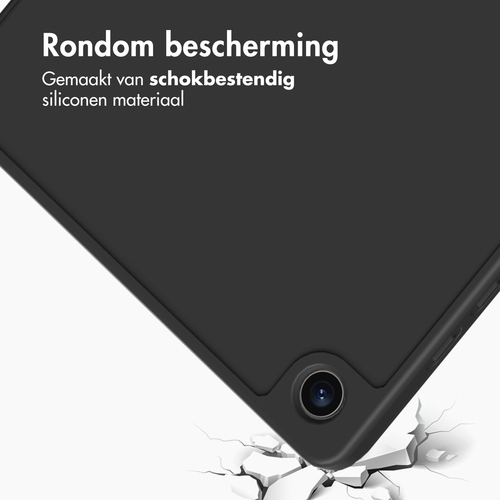 Accezz Smart Silicone Bookcase Samsung Galaxy Tab A9 Plus Tablethoesje Zwart, afbeelding 5