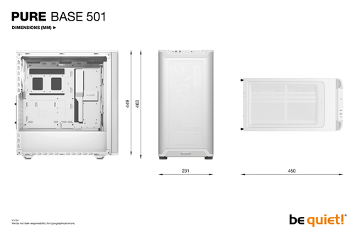 be quiet! PURE BASE 501 Airflow White – image 8