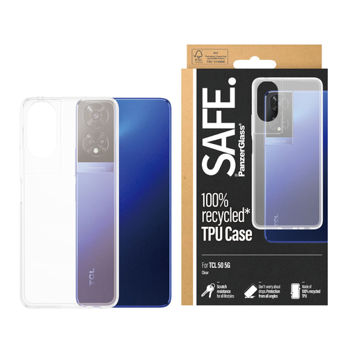 PanzerGlass SAFE. by PanzerGlass®. By PanzerGlass® TPU Case Transparent for TCL 50 5G – image 2