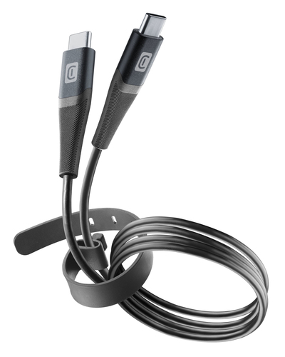 Cellularline USBDATABELTC2CK USB кабель 1,2 m USB C Черный
