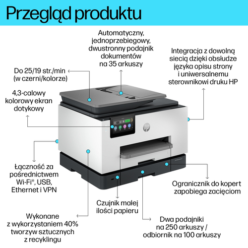 HP Inc. Urządzenie wielofunkcyjne OfficeJet Pro 9130b  All-in-One 4U561B