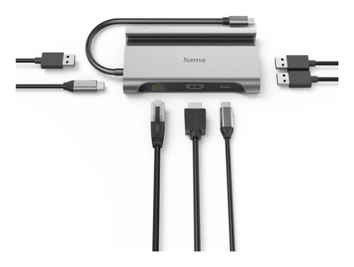 Hama USB-C Hub Connect2Mobile Multiport 7 Ports USB Hub Grijs, afbeelding 3