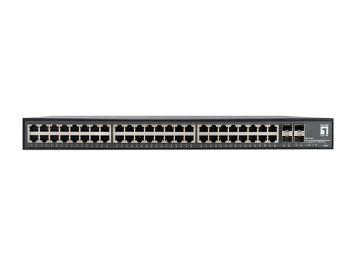 LevelOne Switch 48x GE GTU-5211 4x10GSFP+19", afbeelding 2