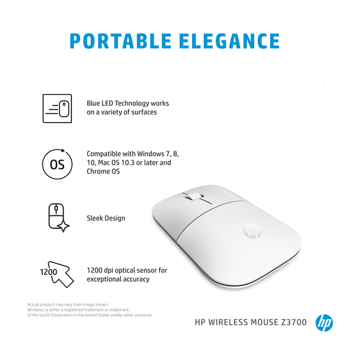 HP Z3700 Ceramic White Wireless Mouse – image 6