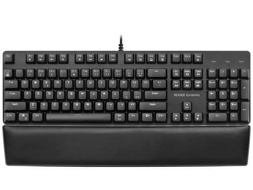 Mars Gaming MK5BPT RGB Mechanical Keyboard Padded Wristrest Blue OUTEMU SQ Switch Portuguese Language – image 2
