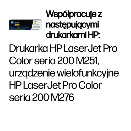 HP 131A oryginalny wkład z żółtym tonerem LaserJet CF212A