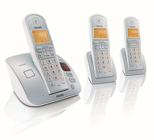 Philips CD2353S/02 telephone Caller ID Silver, White