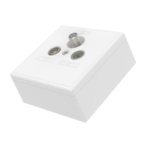 Product image: Hama 00205288 socket-outlet SAT + TV + Radio White