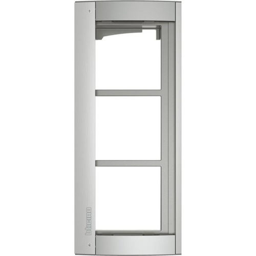BTicino 350231 Abdeckrahmen 3M m.Trger f.Trstation SFERA Aluminium Allmetal