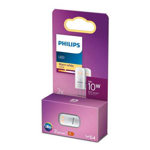 Philips 8718699767877 LED лампа Теплый белый 2700 K 1 W G4 F