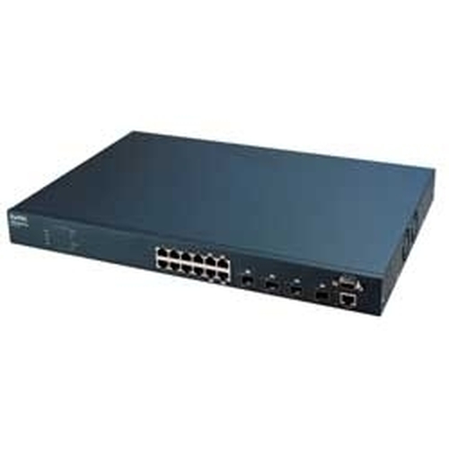 Zyxel GS-3012 12-port Managed Layer 2 Gigabit Ethernet Switch, 4 Shared Mini-GBIC Slots