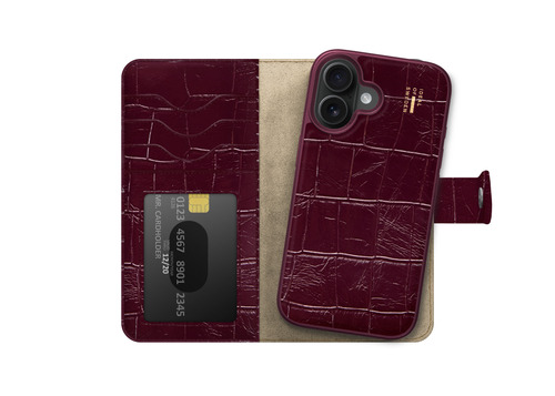 iDeal of Sweden Magnet Wallet+ MagSafe iPhone 16 Fine Wine Croco – image 4